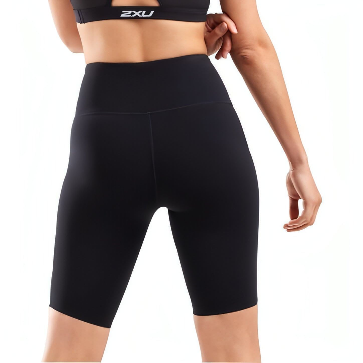 2XU Fitness New Heights Compression Womens Short Running Tights - Black