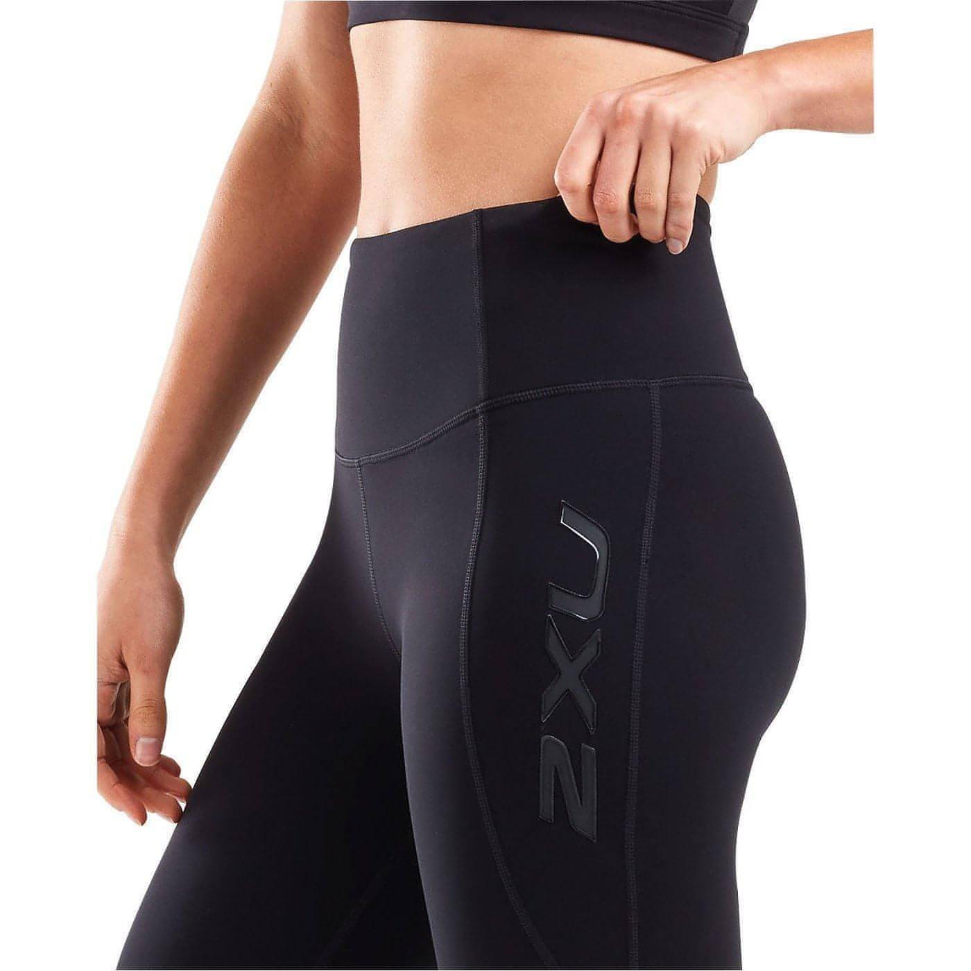 2XU Fitness New Heights Compression Womens Short Running Tights - Black