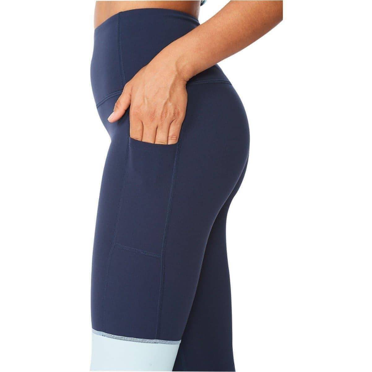 2XU Form Block Hi Rise Compression Womens Long Running Tights - Navy