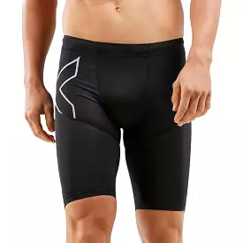 2XU Run Dash Compression Mens Short Running Tights - Black