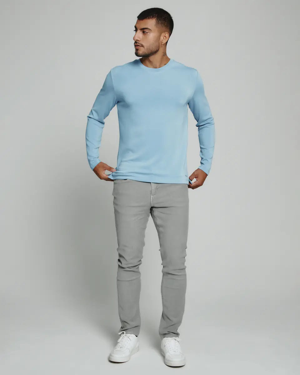 '7Diamonds' Men's REV Long Sleeve Tee - Blue