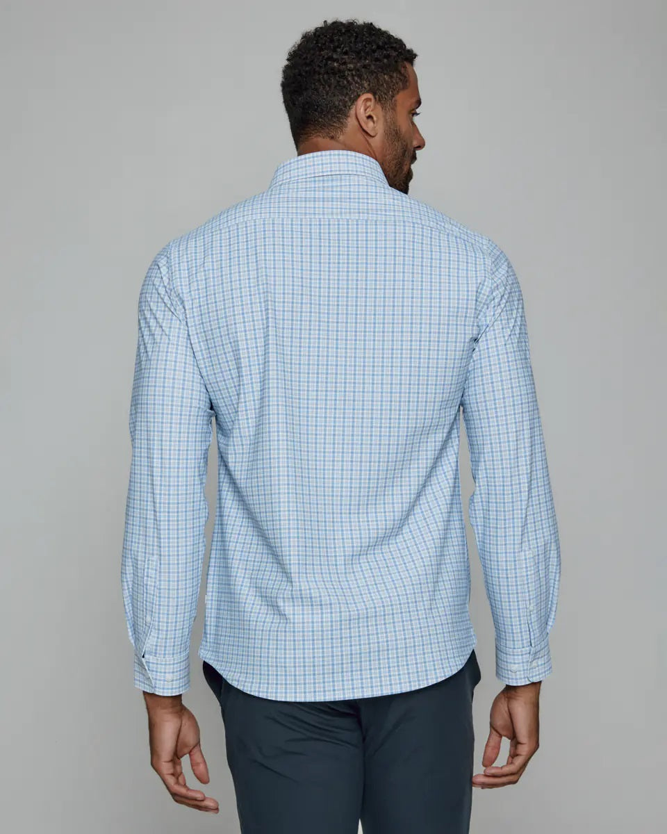 '7Diamonds' Men's Sawyer Performance Button Down - Light Blue