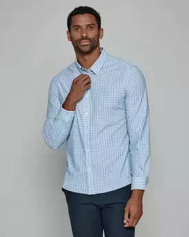 '7Diamonds' Men's Sawyer Performance Button Down - Light Blue