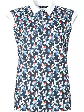 Abacus Polo S/less Lily Navy Flower