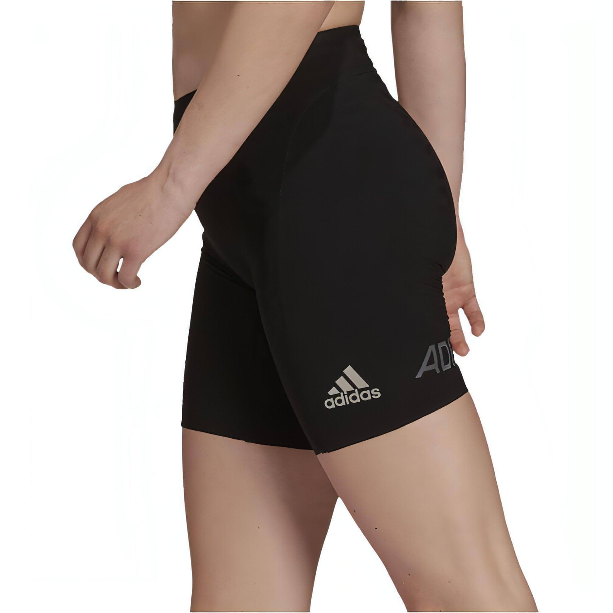 adidas Adizero PrimeWeave Womens Short Running Tights - Black