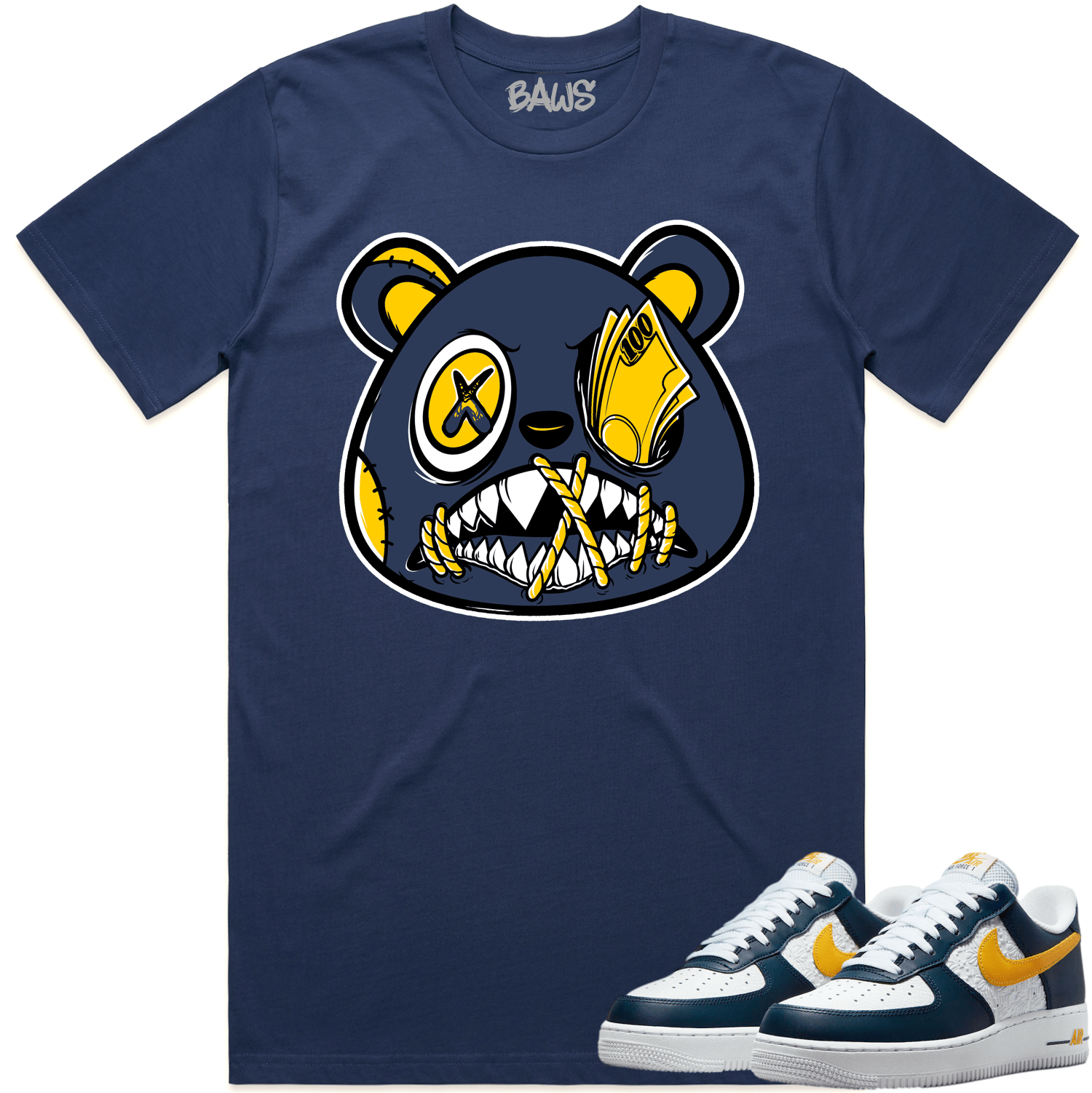 Air Force One Michigan AF1 Shirt to Match - MICHIGAN MONEY TALKS BAWS