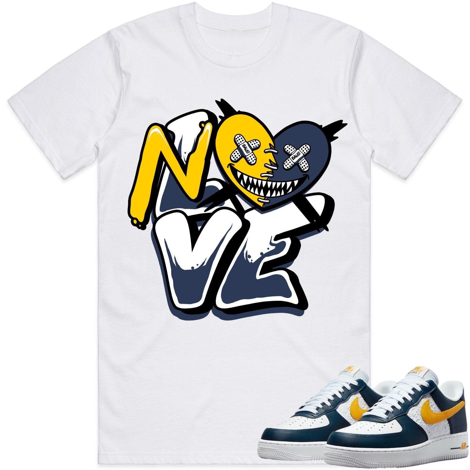 Air Force One Michigan AF1 Shirt to Match - MICHIGAN NO LOVE BAWS