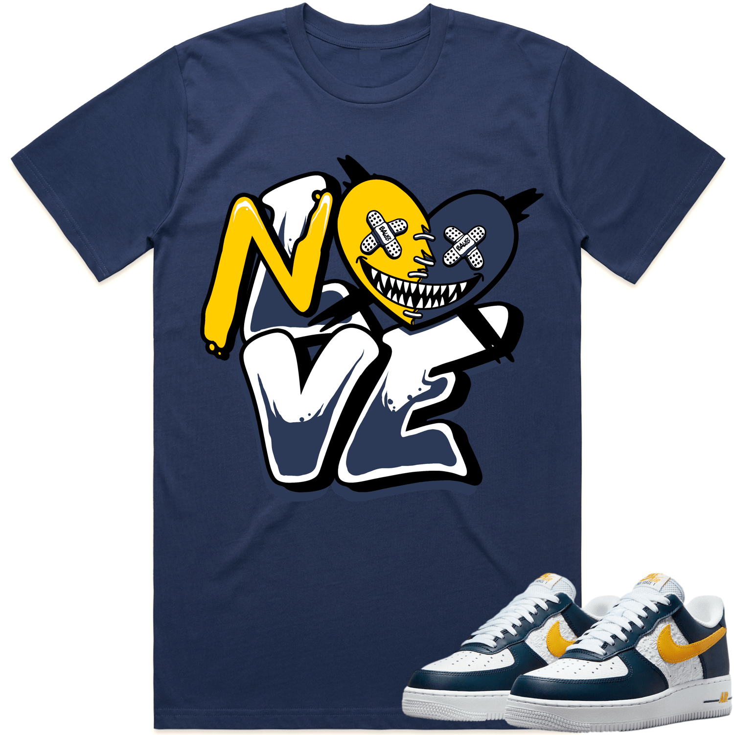 Air Force One Michigan AF1 Shirt to Match - MICHIGAN NO LOVE BAWS