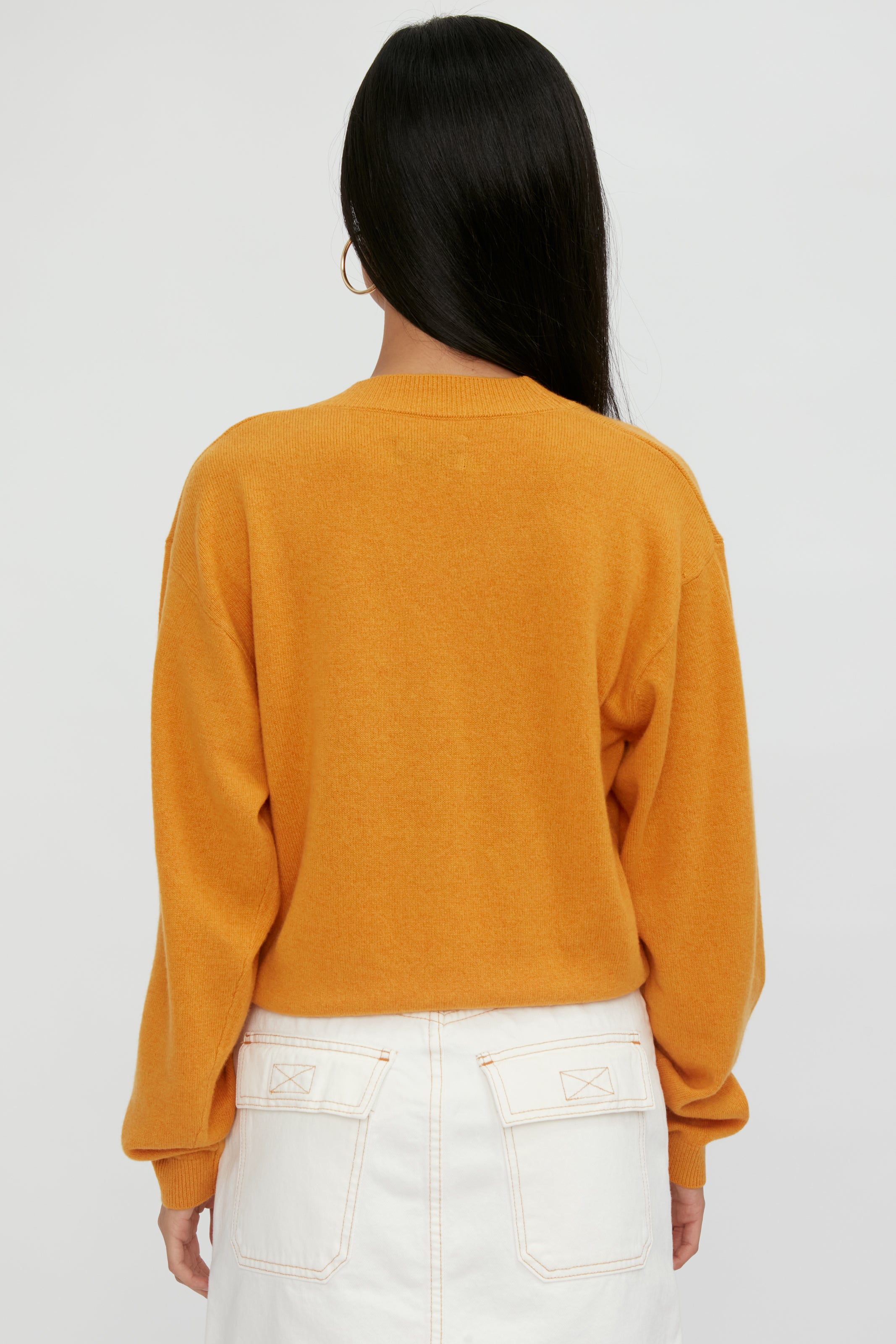 Alba Cropped Sweater in Honey