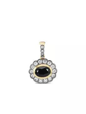 Alexandra Charm - Black Diamonds 14k Yellow Gold