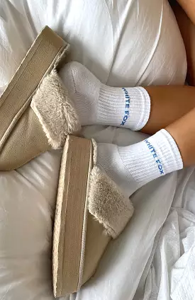 All For It Socks White/Blue