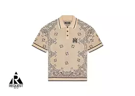 Amiri Bandana Polo Tan