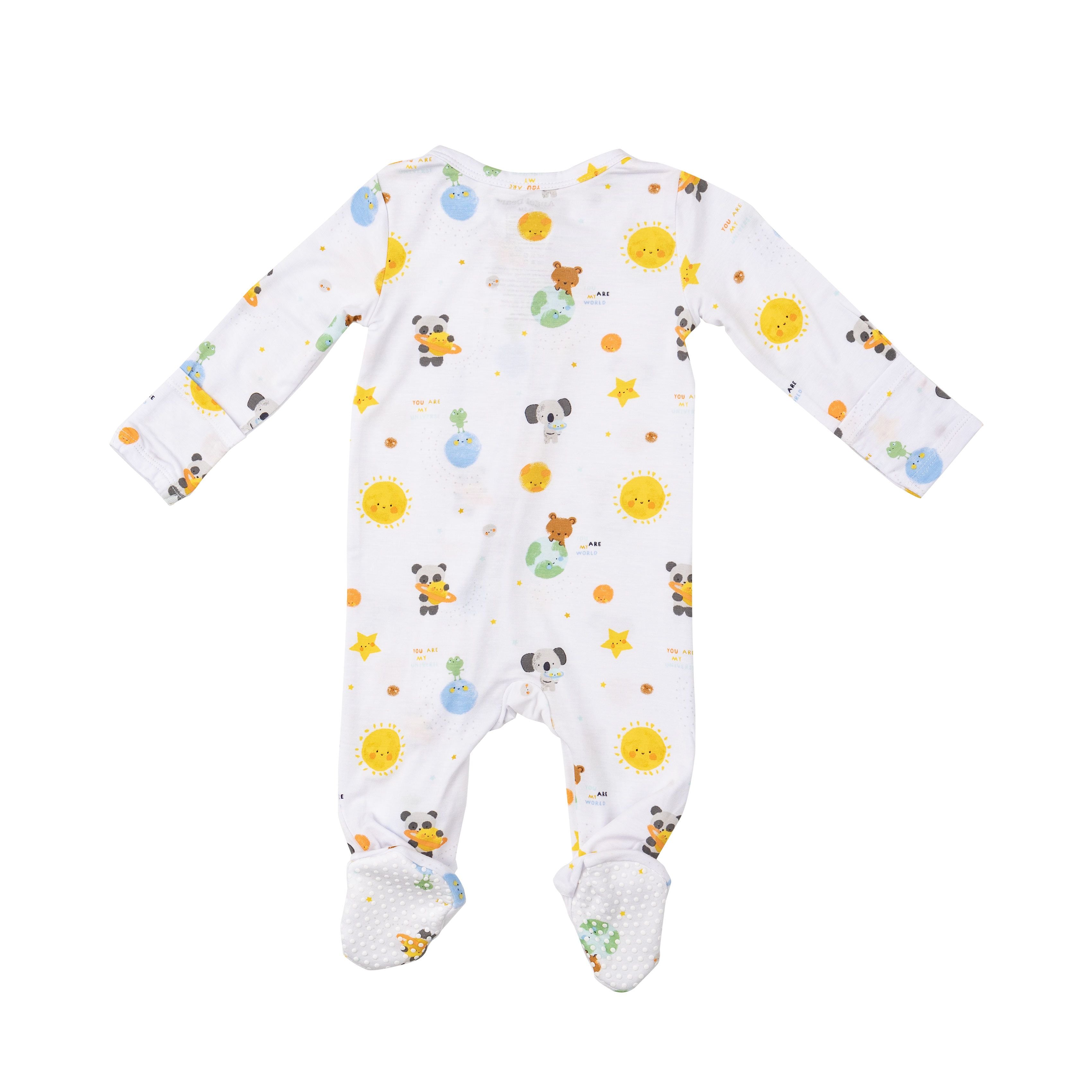 Angel Dear - Baby Solar System Zipper Footie