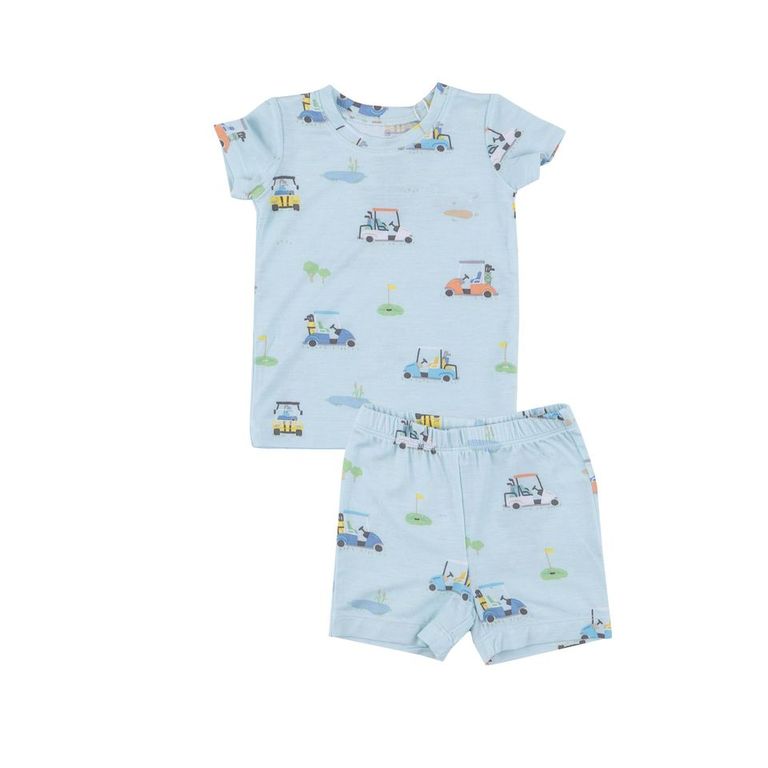 Angel Dear - Blue Golf Carts Short Loungewear Set