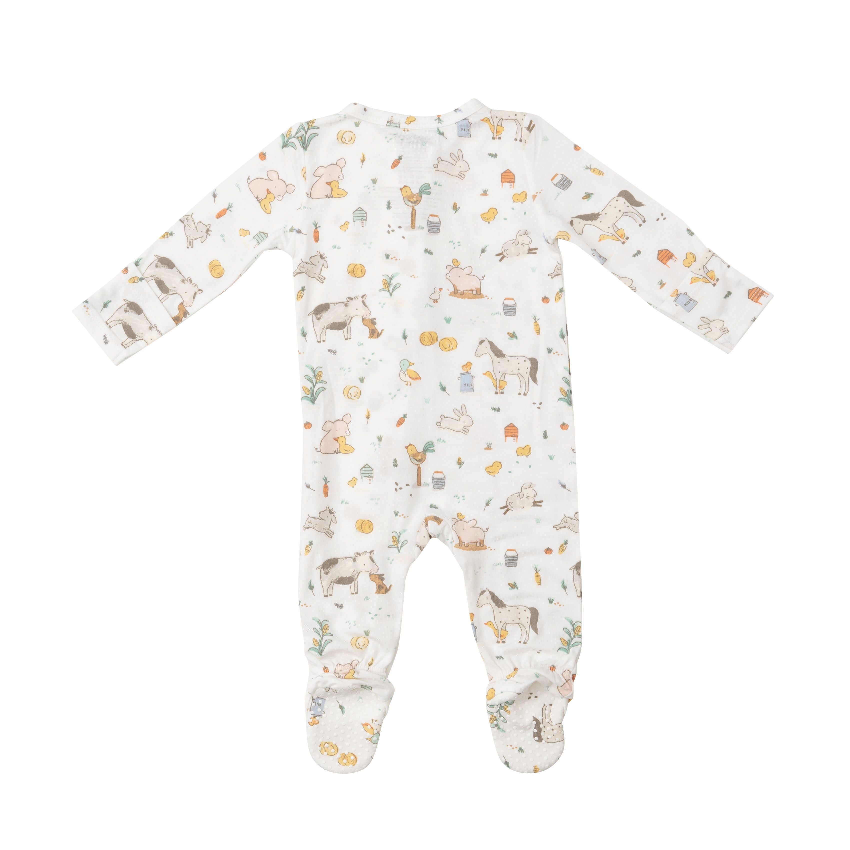 Angel Dear - Farm Babies Zipper Footie