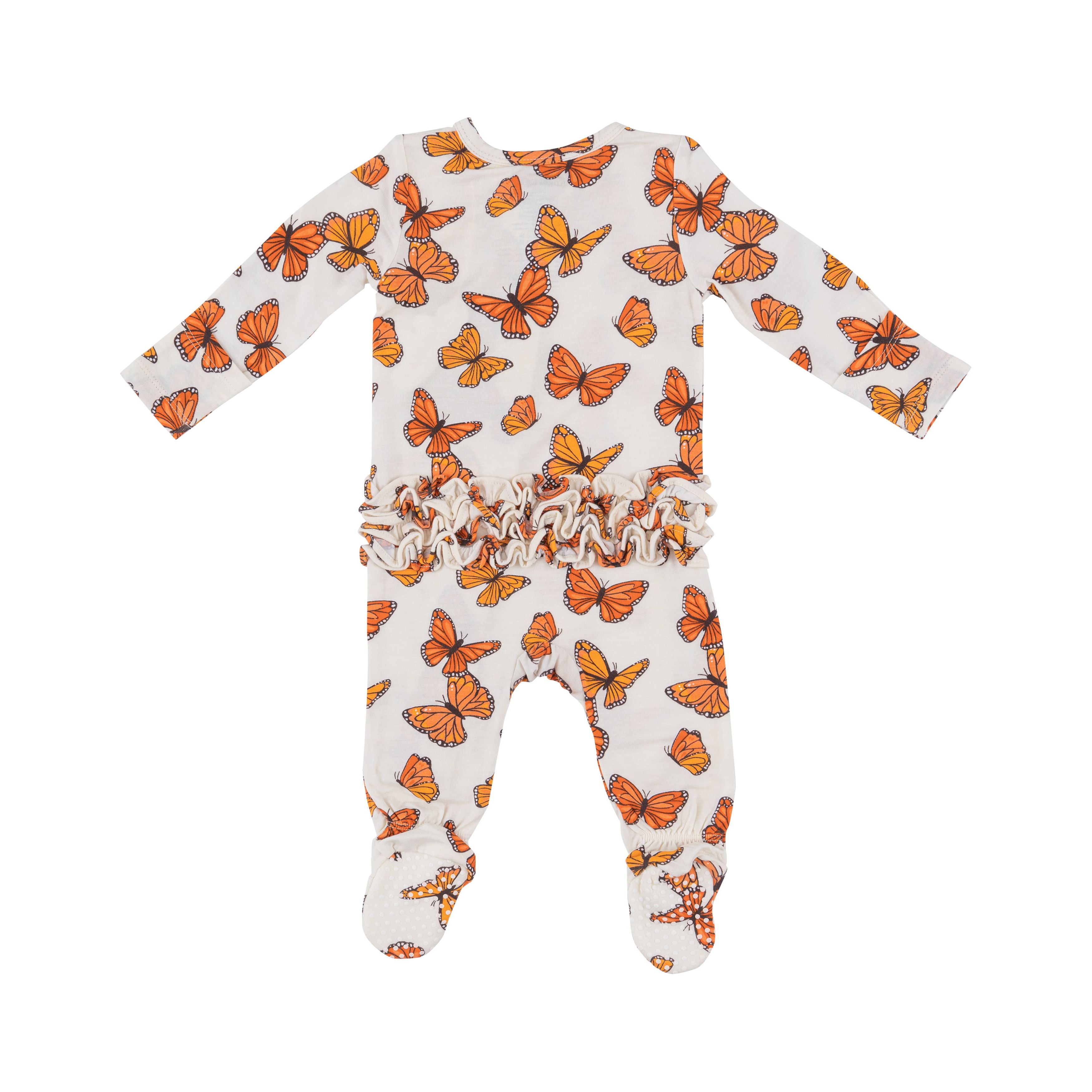 Angel Dear - Mariposa Monarch Zipper Footie