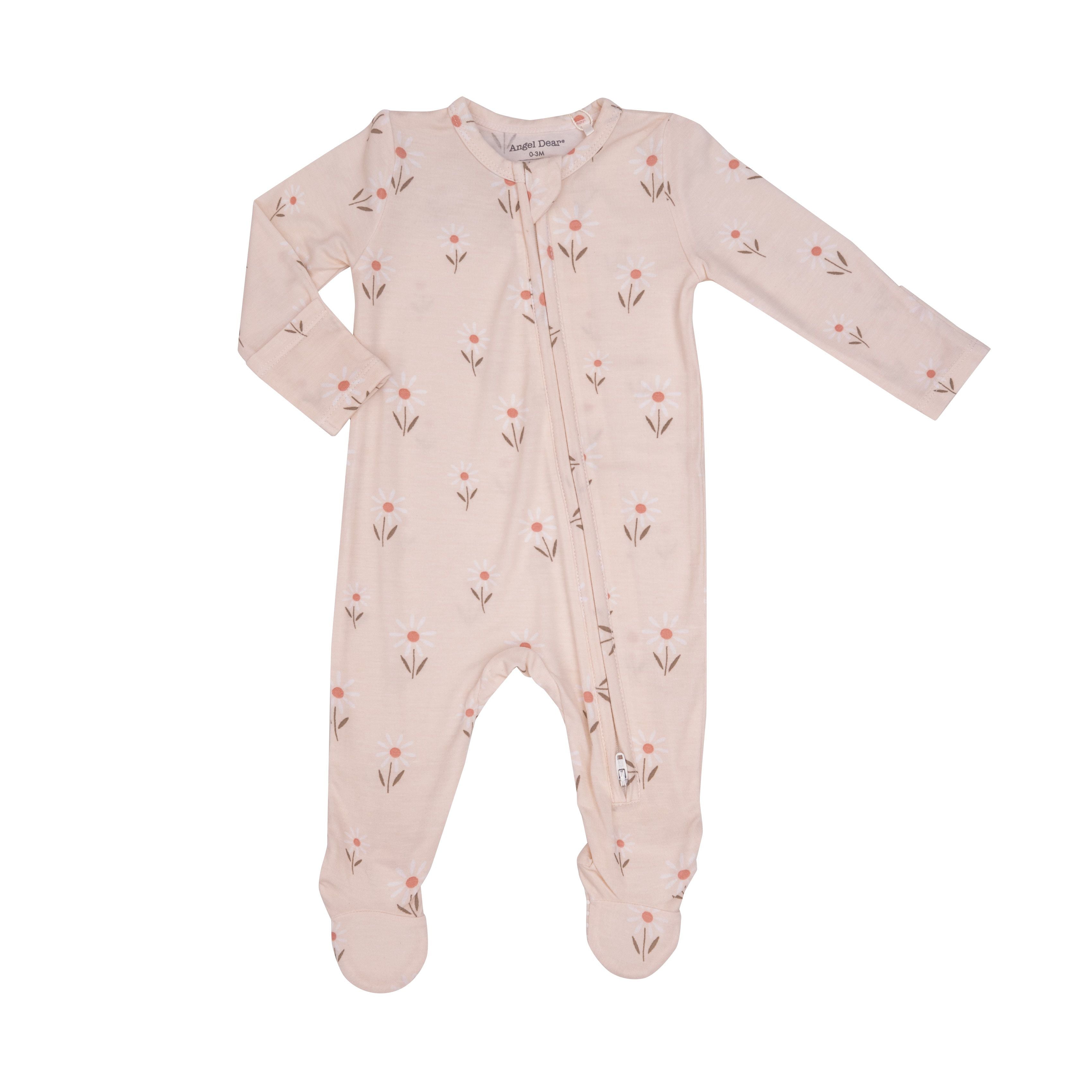 Angel Dear - Petite Daisy Zipper Footie