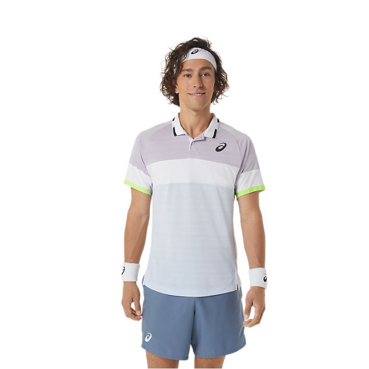 Asics Polo Shirt Match Heren Violet