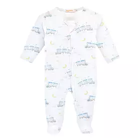 Baby Club Chic - Little Train Zip Footie