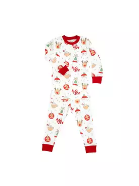 Baby Noomie - Christmas Ornaments Two Piece Pajamas LAST ONE 18-24m