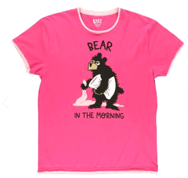 Bear in AM  Women's Regular Fit PJ Tee