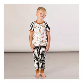 Beige Lemur Print Pajamas