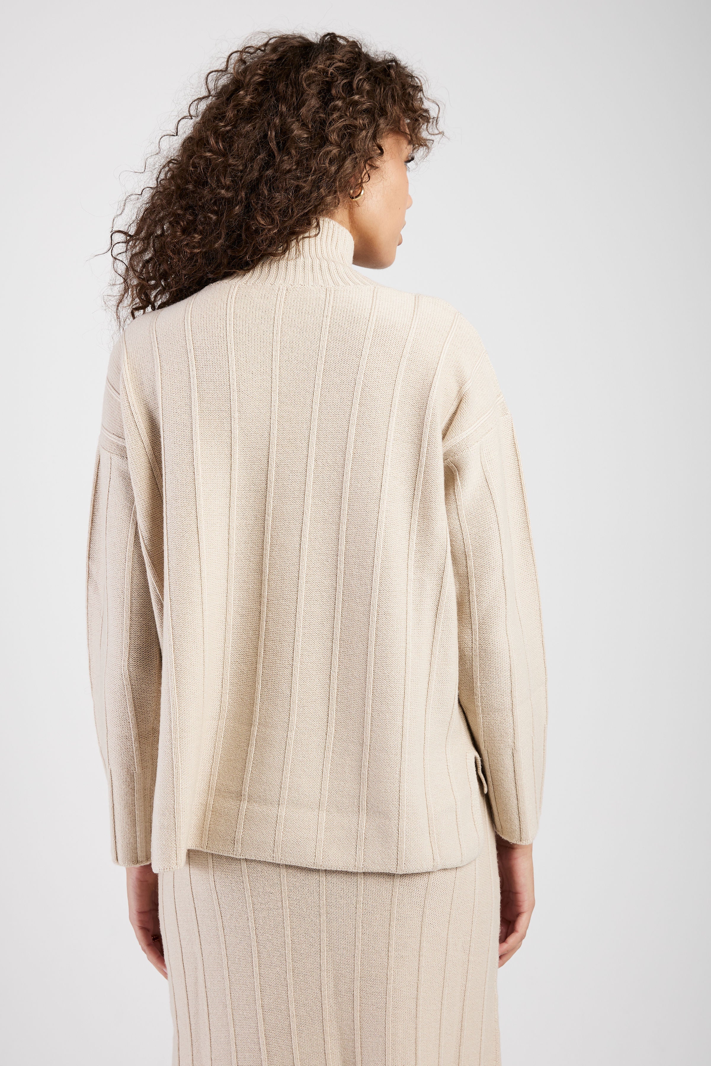 Beira Ribbed Sweater in Beige