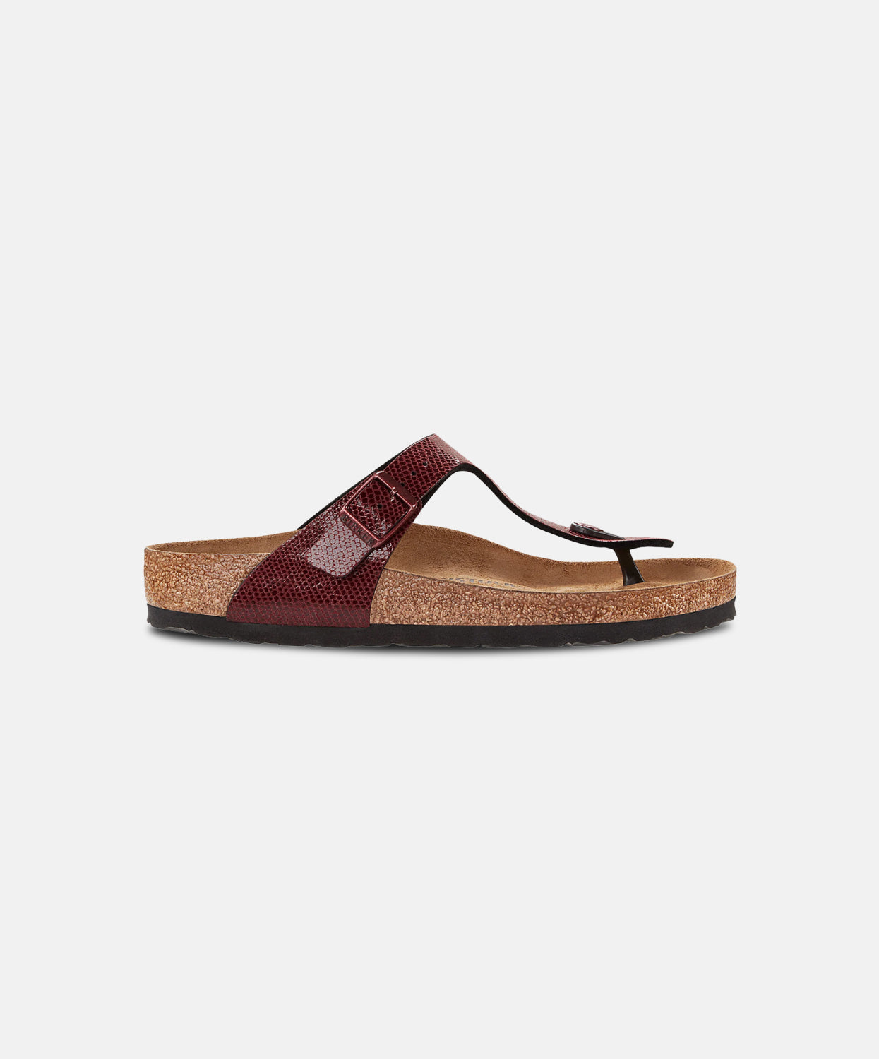 Birkenstock Gizeh Birko-Flor Magical Metallic Maroon Sandals