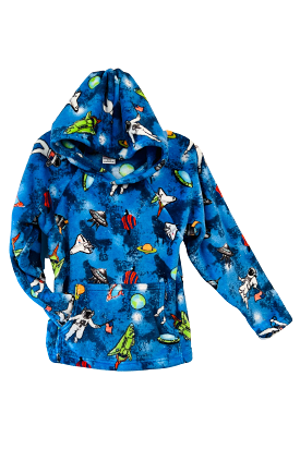 Blue outer space pajama hoodie