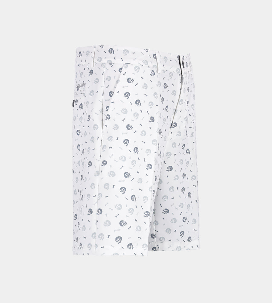 CLIMA SKULLZ SHORTS - WHITE