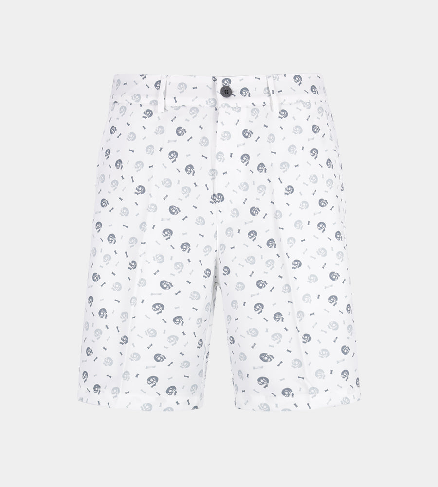 CLIMA SKULLZ SHORTS - WHITE