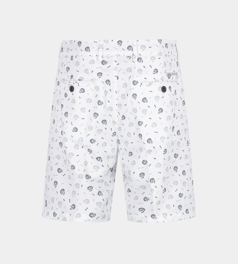 CLIMA SKULLZ SHORTS - WHITE