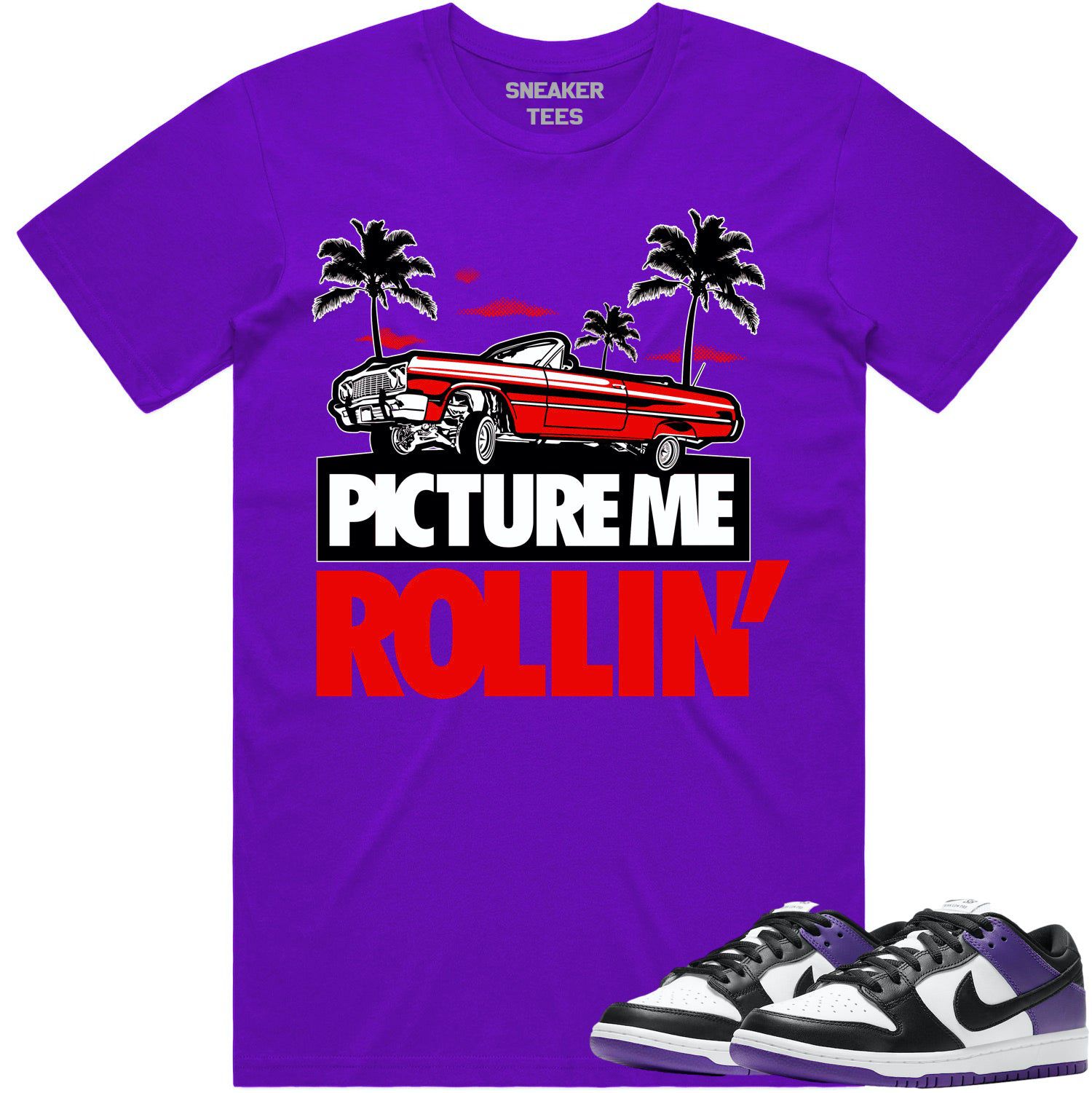 Court Purple Dunks Shirt to Match - RED PMR