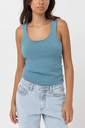 Cove Scoop Neck Tank Dusty Blue