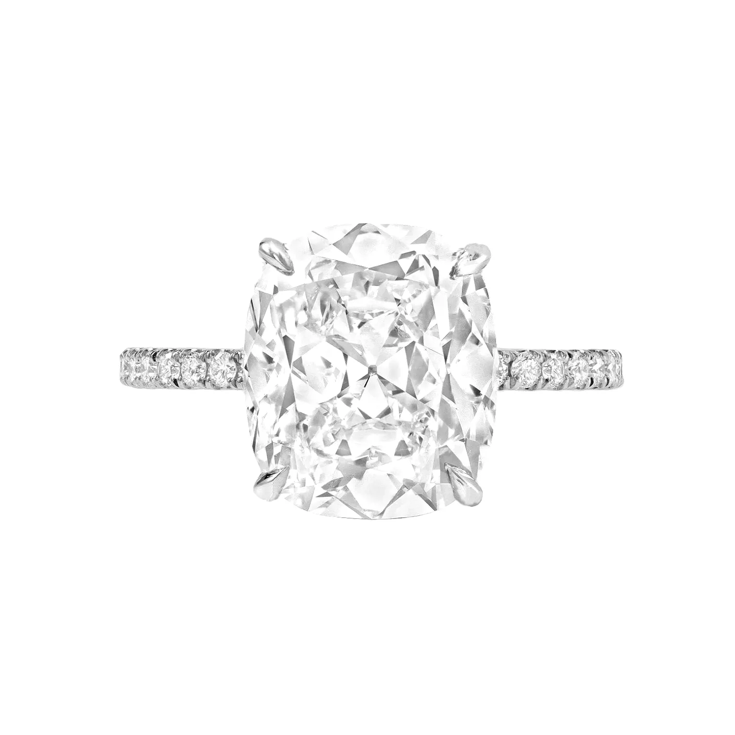 Cushion Cut Diamond Engagement Rings, Lab Grown