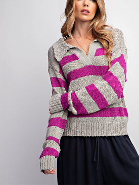 Drawn to You Stripe Sweater