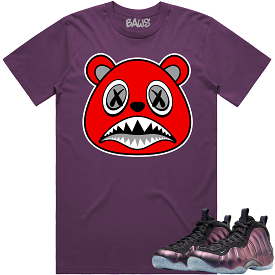 Eggplant Foamposites Shirt to Match - ANGRY BAWS BEAR