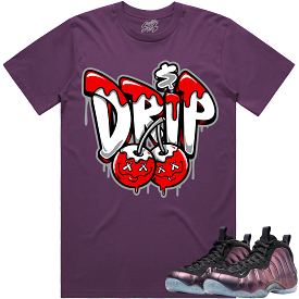 Eggplant Foamposites Shirt to Match - RED MONEY DRIP