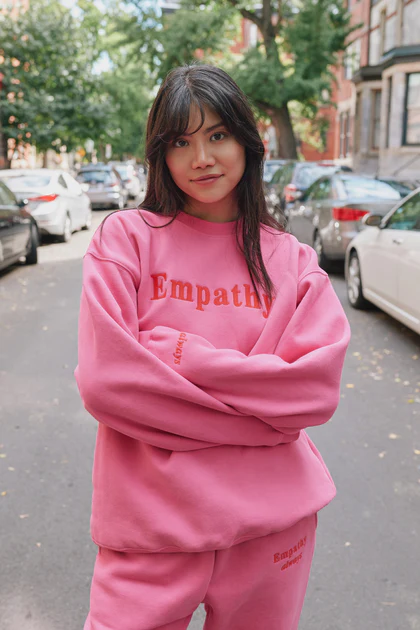 Empathy Always Pink Crewneck Sweatshirt