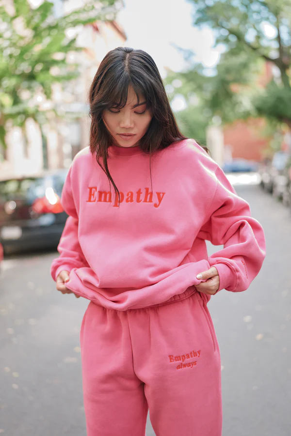 Empathy Always Pink Crewneck Sweatshirt