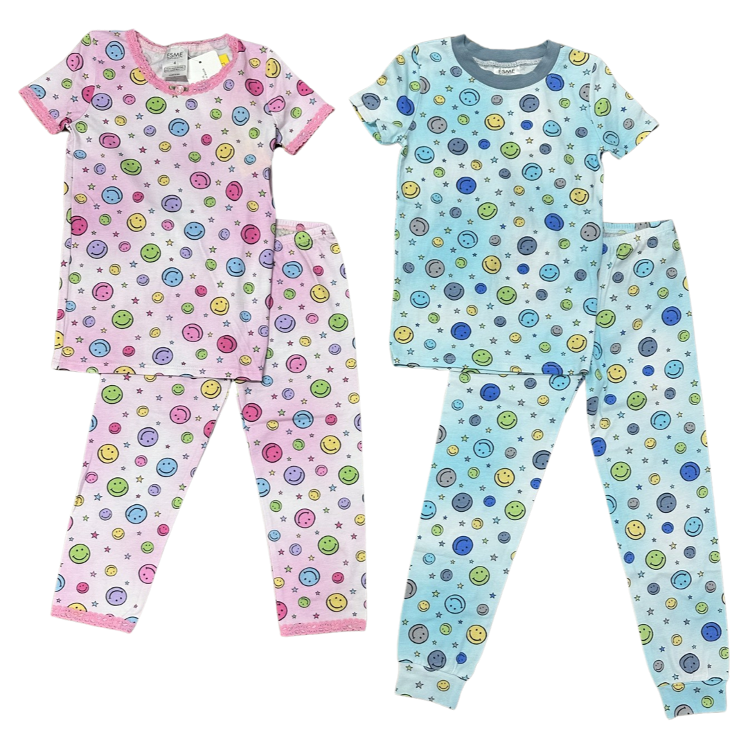 Esme Happy Blue S/S Pajama Set