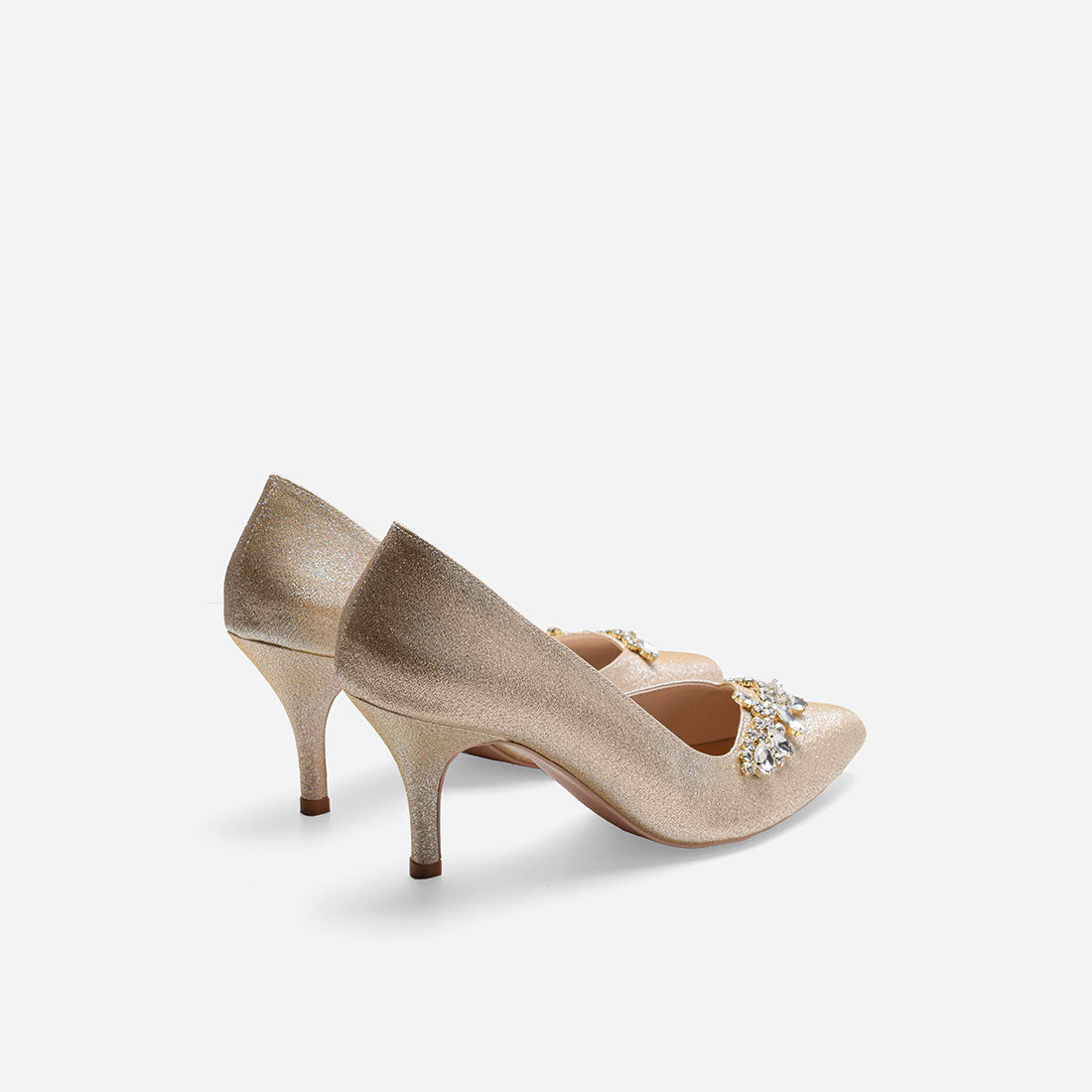 Evelyn Cynthia Gold Pumps