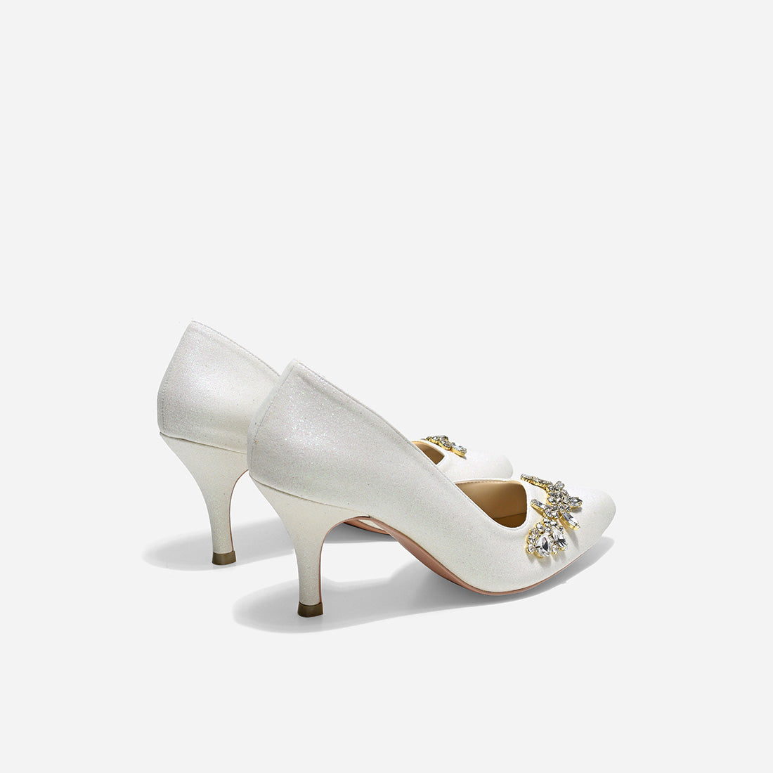 Evelyn Cynthia White Pumps