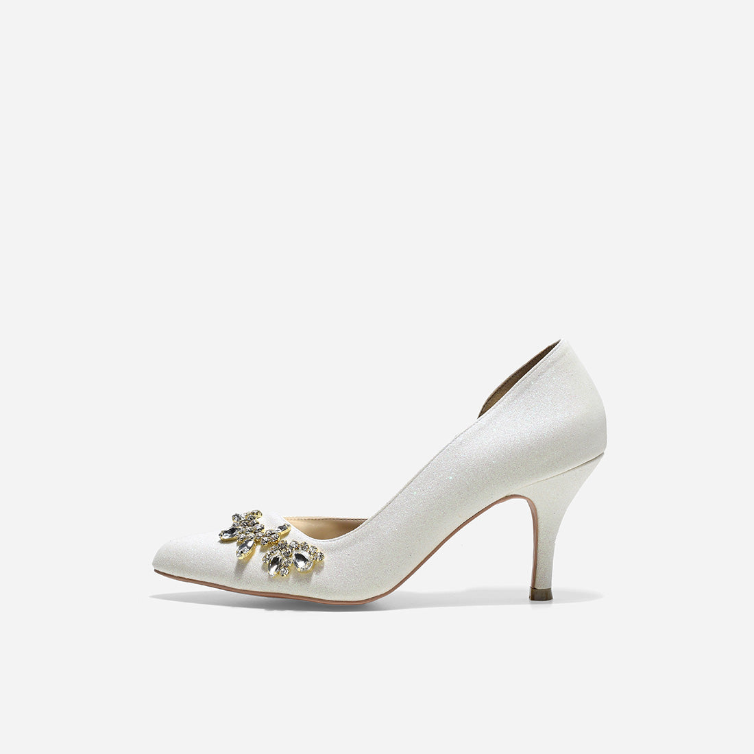 Evelyn Cynthia White Pumps