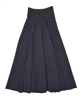 Extreme Cashmere Shadow Grey Twirl Skirt