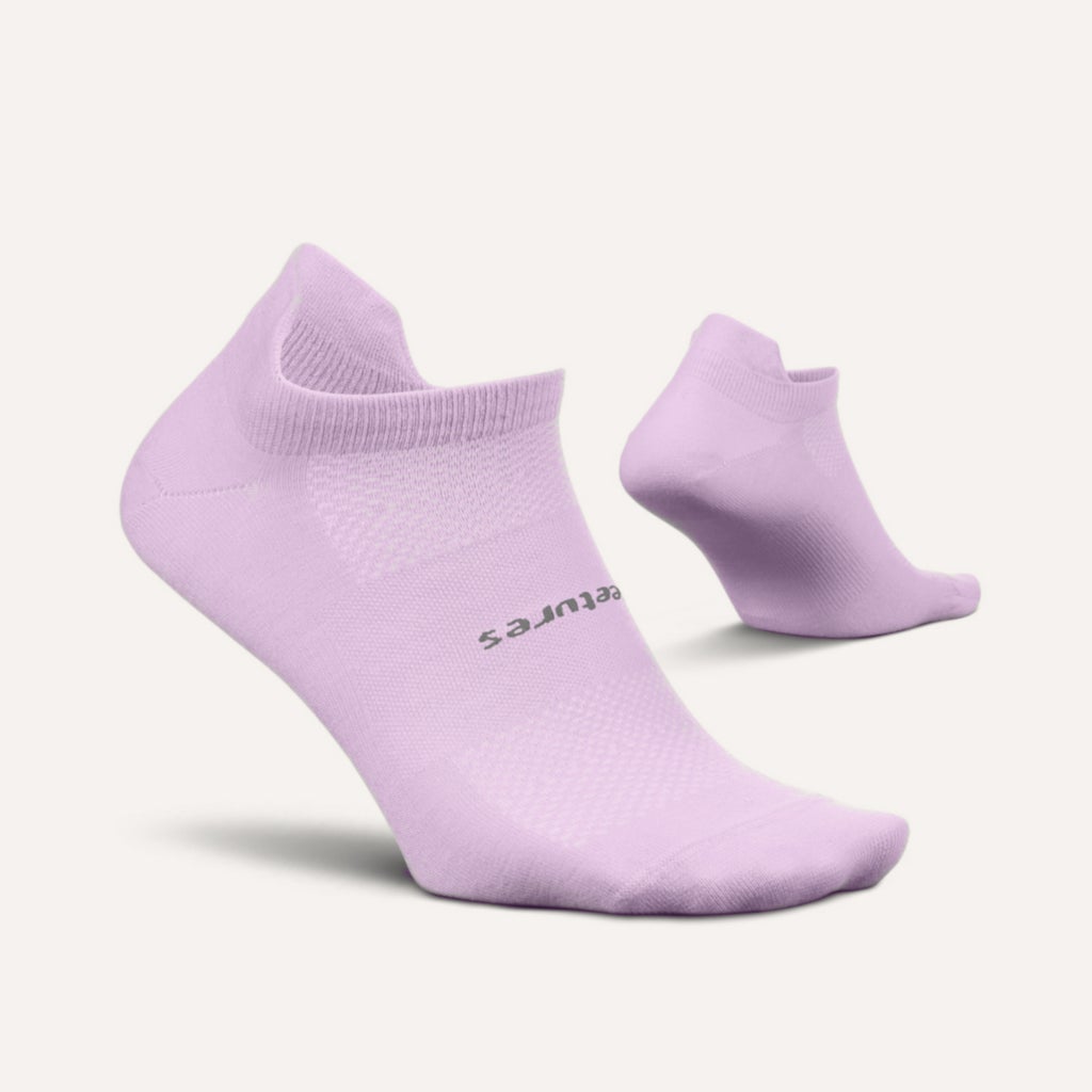 Feetures High Performance Cushion No Show Tab Socks - Purple Orchid