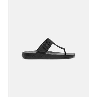 FitFlop iQushion Adjustable Buckle Thongs Black