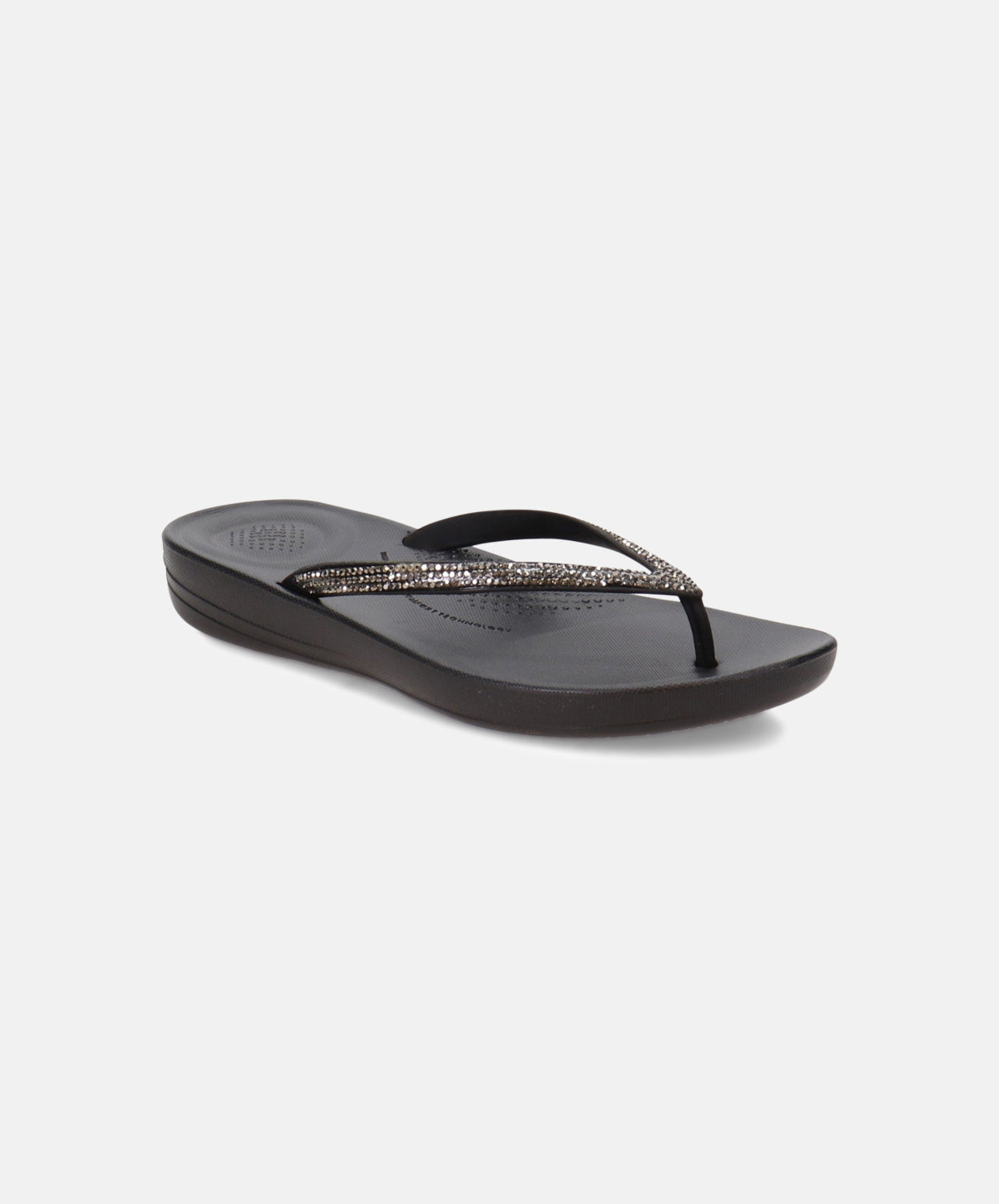 FitFlop iQushion Sparkle Thongs Black