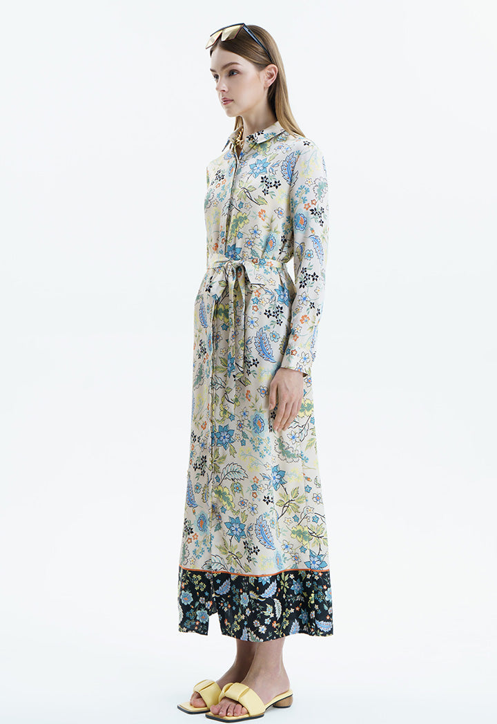 Floral Printed Maxi Outerwear