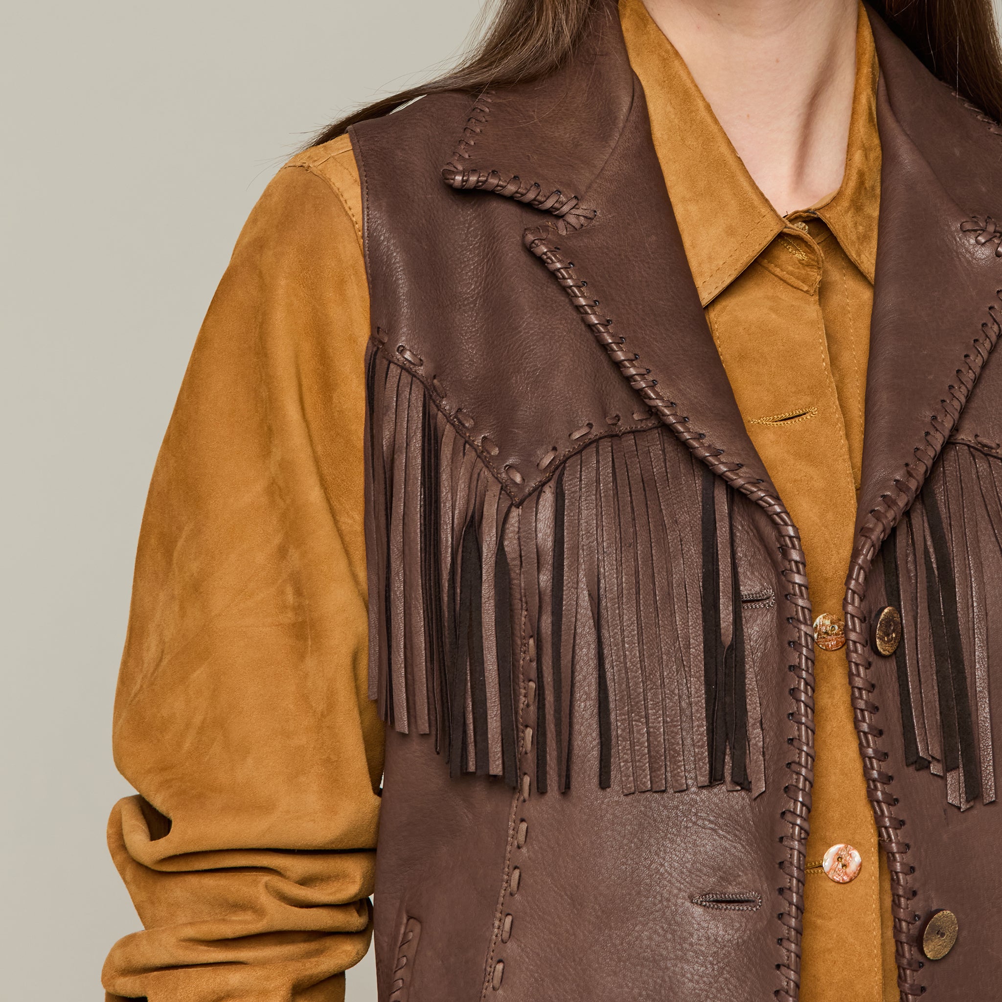 Fringe Vest :: Chocolate